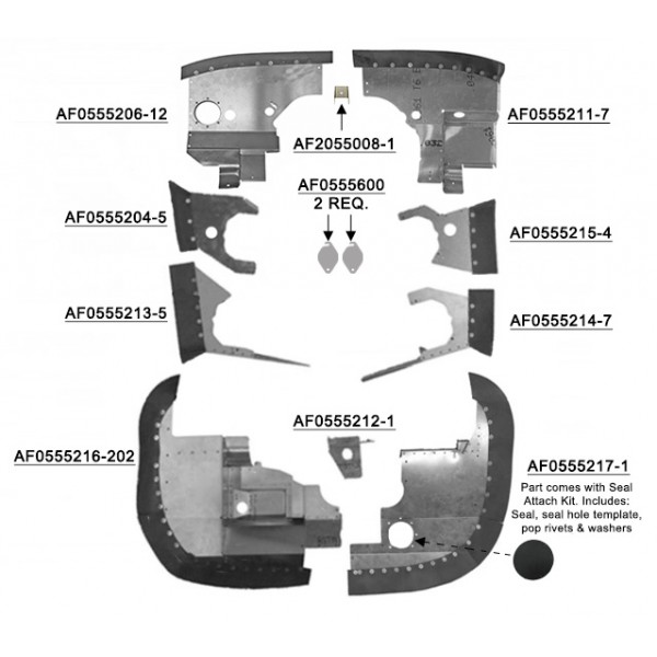 C172M (74-76) Engine Baffles