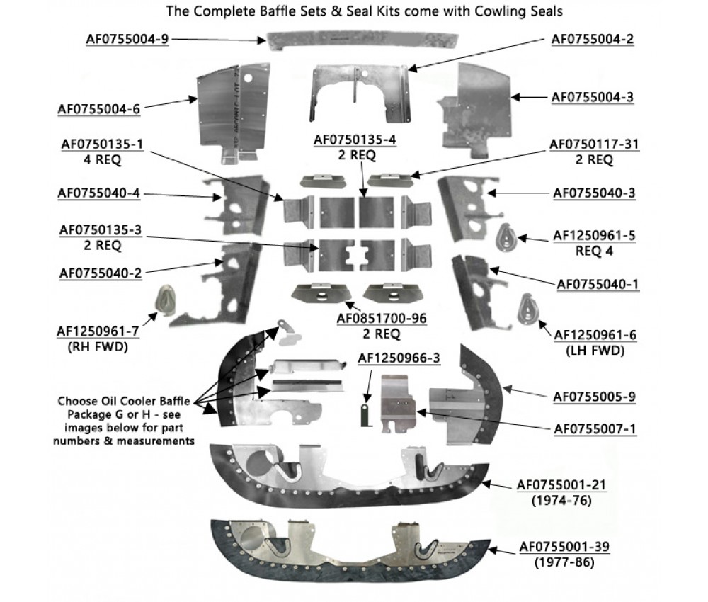 C182 (74-86) Engine Baffles