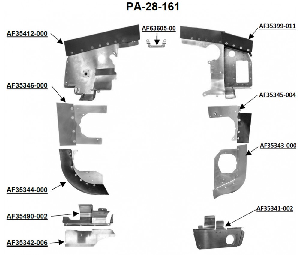 Piper Engine Baffles